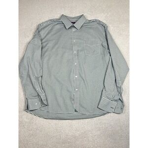 UNTUCKit Men's Michael WF gray Green Checkered Button Down Shirt‎ Size  3XL